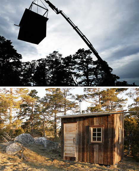 prefab portable wood cabin