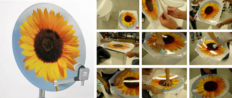 satellite dish art covers
