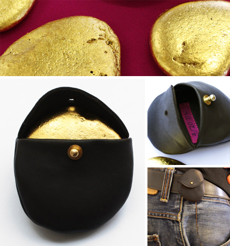 accessories gold plated stone