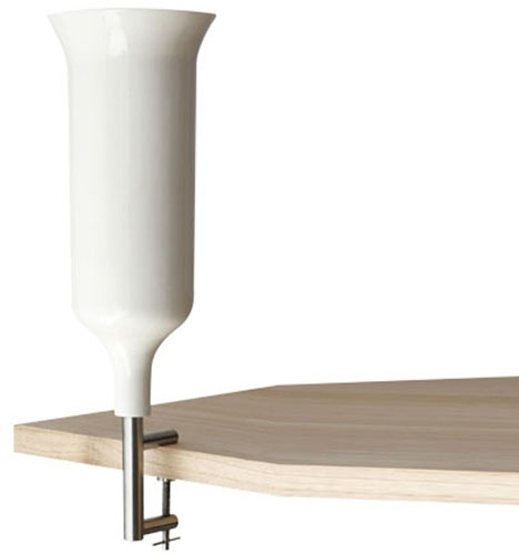 clip on desk vase