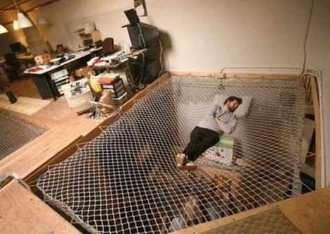 Building a Net hammock bed. /hammocks wasn't very helpful. DIY