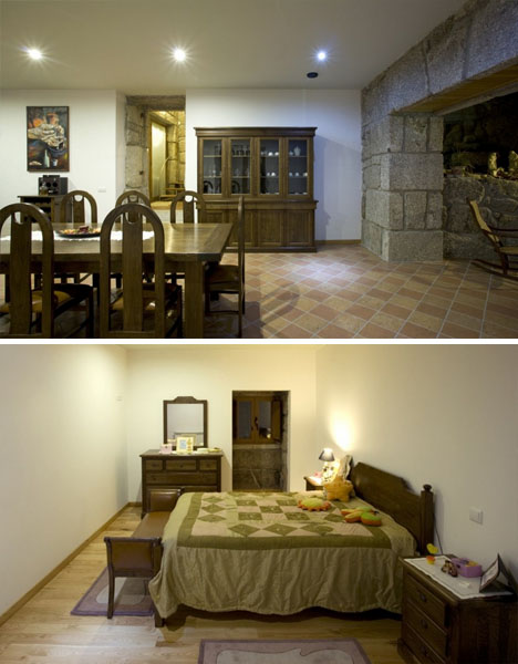 historic villa bedroom