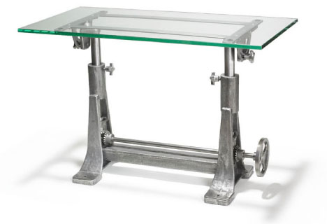 industrial recycled metal table