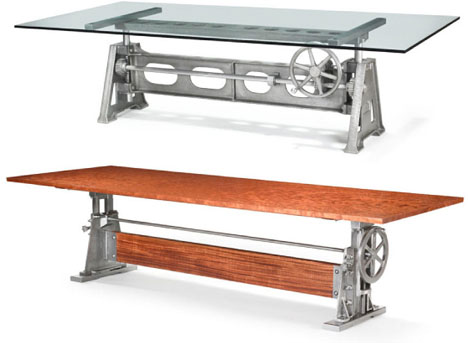 industrial wood metal glass