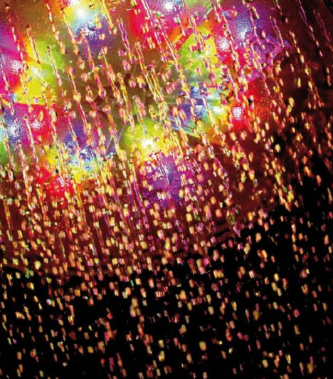 colored rain