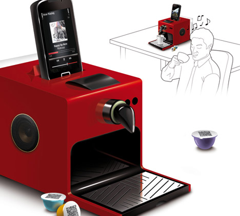 musical android coffee maker