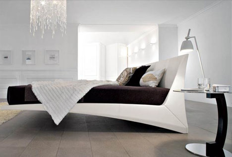 fake floating bed