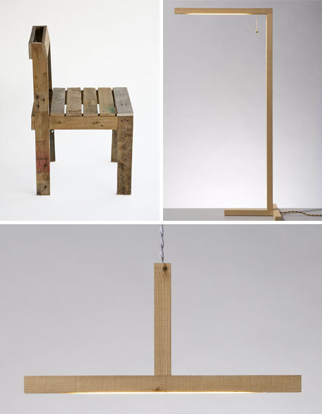 recycled wood lamp fixtures