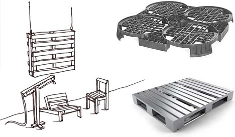 wood plastic metal pallets