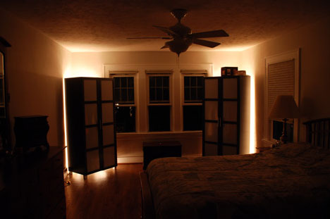 rope light living room