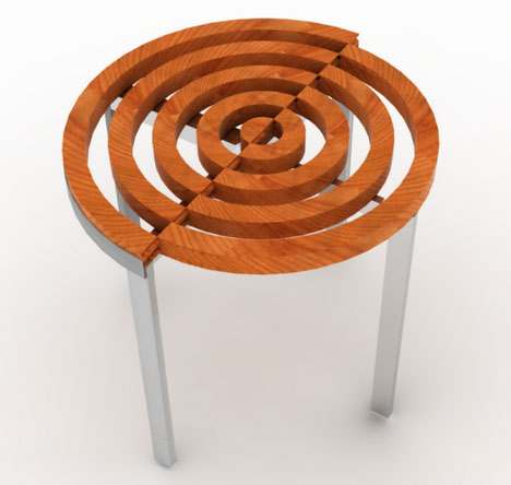 metal wood table