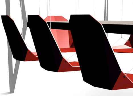 swinging dinner chairs