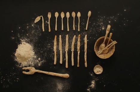 baked silverware making craft