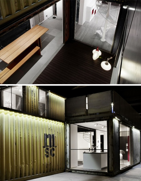 cargo container house interior