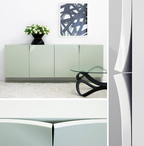 classy handle free cabinets