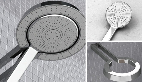 dual chrome rain shower