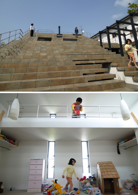 staircase kids playroom home
