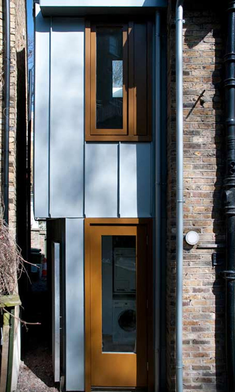 tiny modern townhome extension