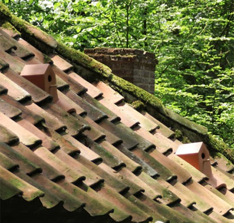 clay nesting roof tiles