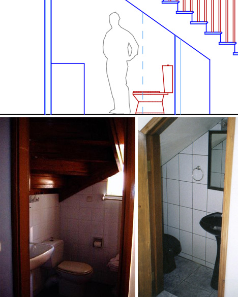 under stair bathroom plan