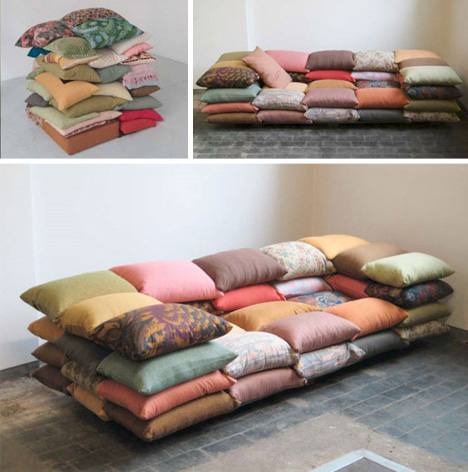 make colorful couch cushions