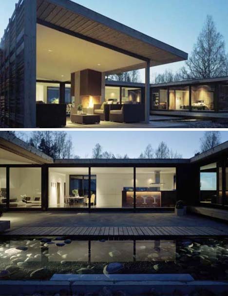 zen modern lake home