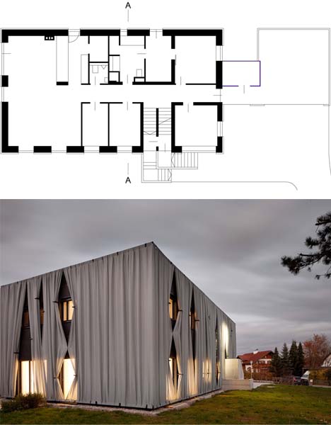 exterior duplex house plan
