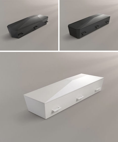 diamond black white caskets