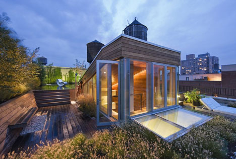 penthouse rooftop garden deck