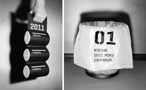 trash bag calender