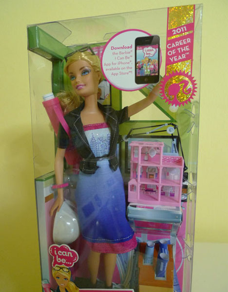 barbie doll house box