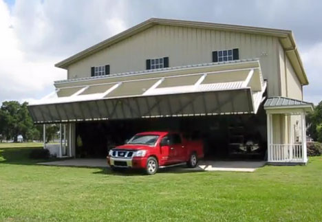 hidden folding garage opener