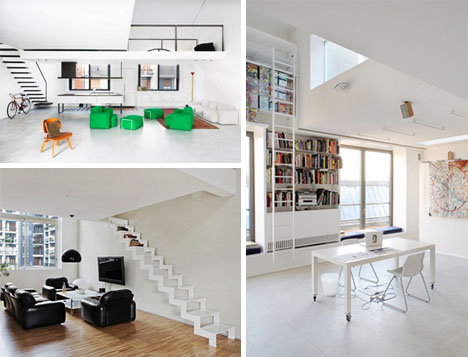 staircases home library ladder