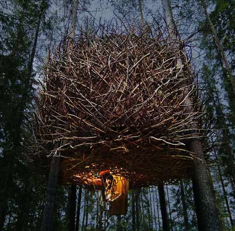 The Bird’s Nest: Fantastic Treehouse Room in a Forest Hotel