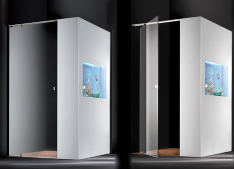 aquarium bathroom wall shower