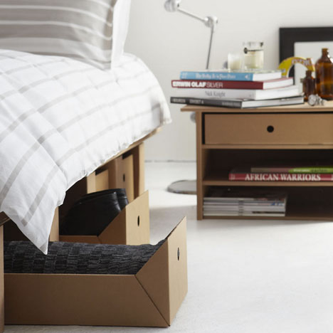 corrugated bed storage slots