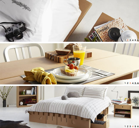 corrugated cardboard furniture collection
