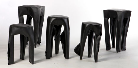 exploding metal stool set