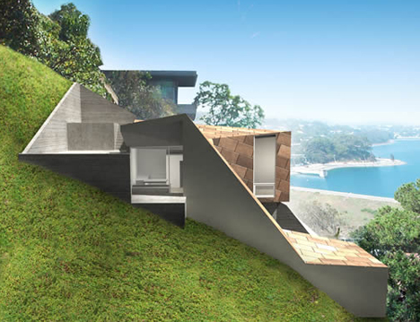 hillside exterior yard landscaping