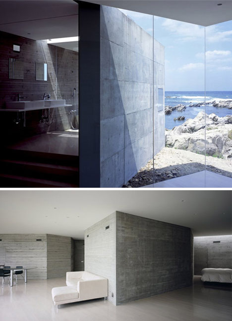 ocean house minimalist concrete