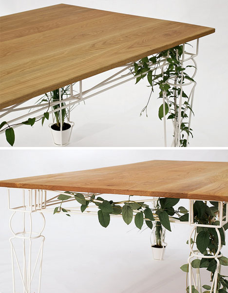 planter pot table feet