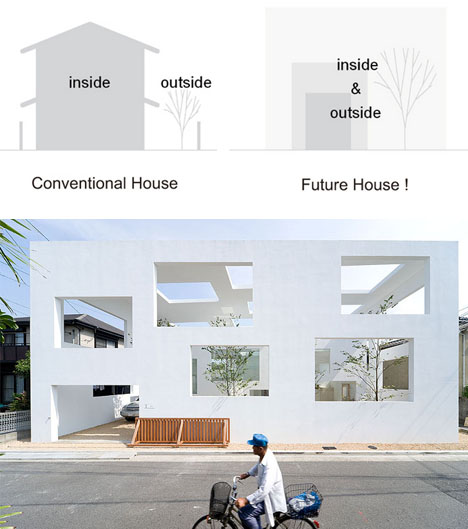white shell home concept