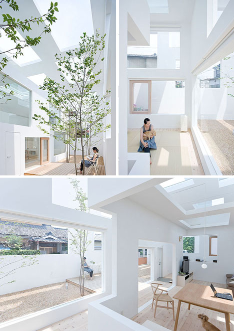 white sky cloud house