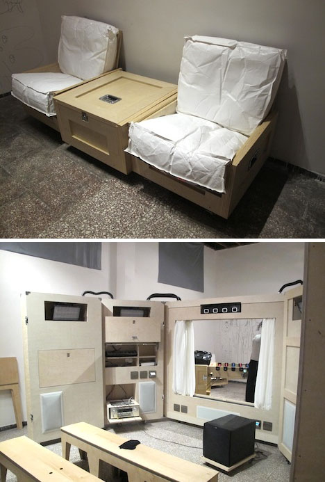 packing furniture flat modules