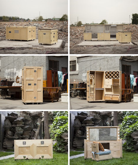 packing wooden box furniture
