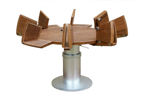 All in One Adjustable Table Flips Up & Out, Lifts & Lowers rotating expanding small table All in One Adjustable Table Flips Up & Out, Lifts & Lowers