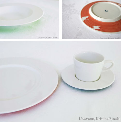 underpainted dishware design colors