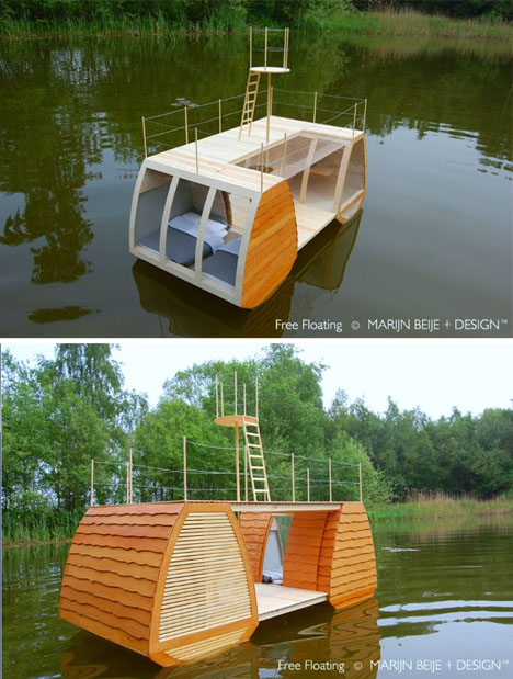 catamaran houseboat front sides