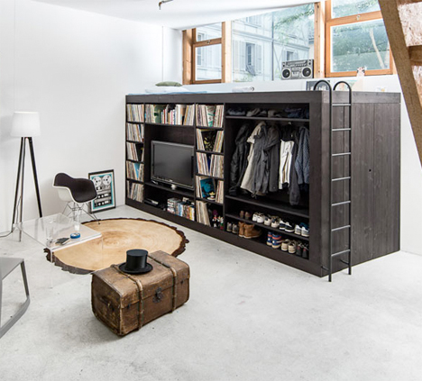 Living Cube Studio Apartment Storage Furniture 1
