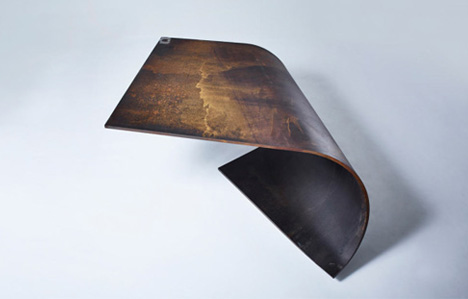 minimal steel table